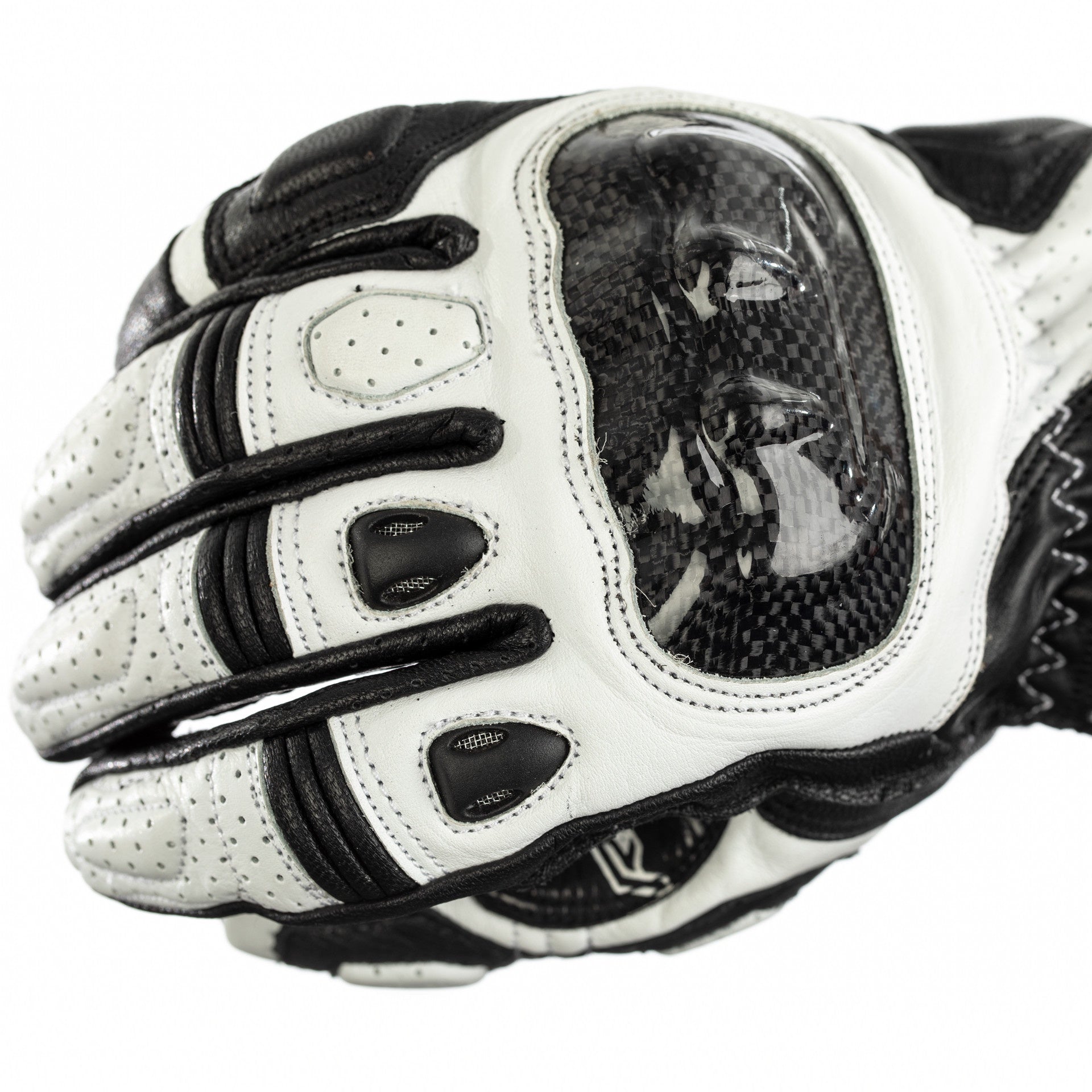 RST Stunt III CE Mens Gloves - Black / White