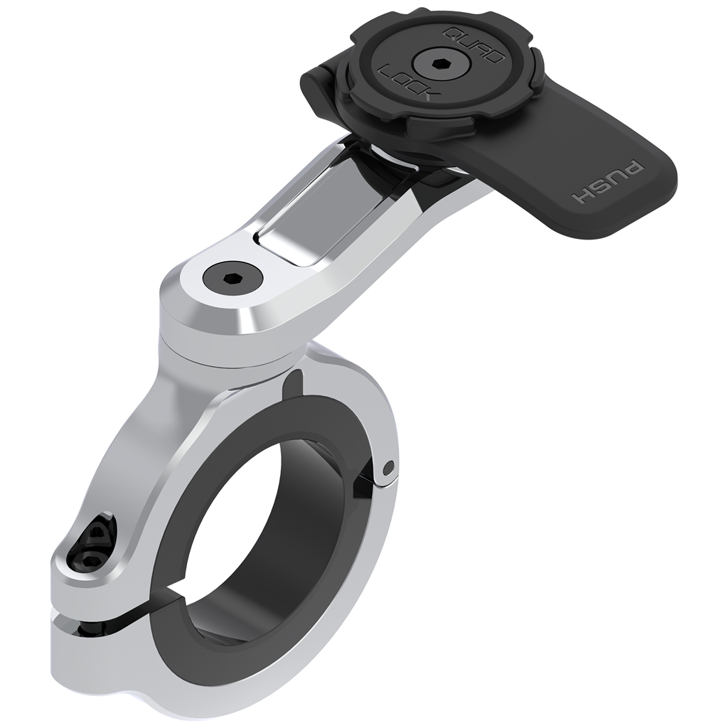 Quad Lock Motorcycle Handlebar Mount Pro Chrome - Large