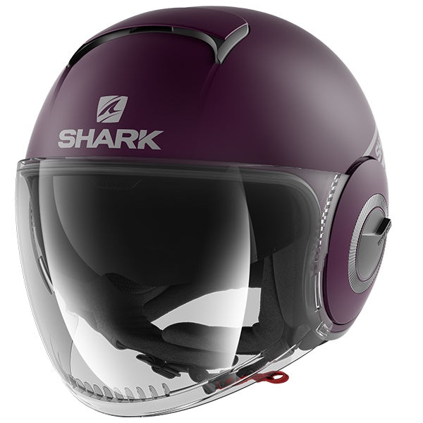 Shark Nano Street Neon Open-Face Helmet PSP - Matt Burgundy / Silver