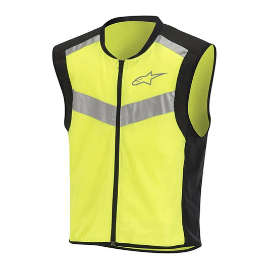 Alpinestars Flare Neon Vest - Black / Yellow Fluo