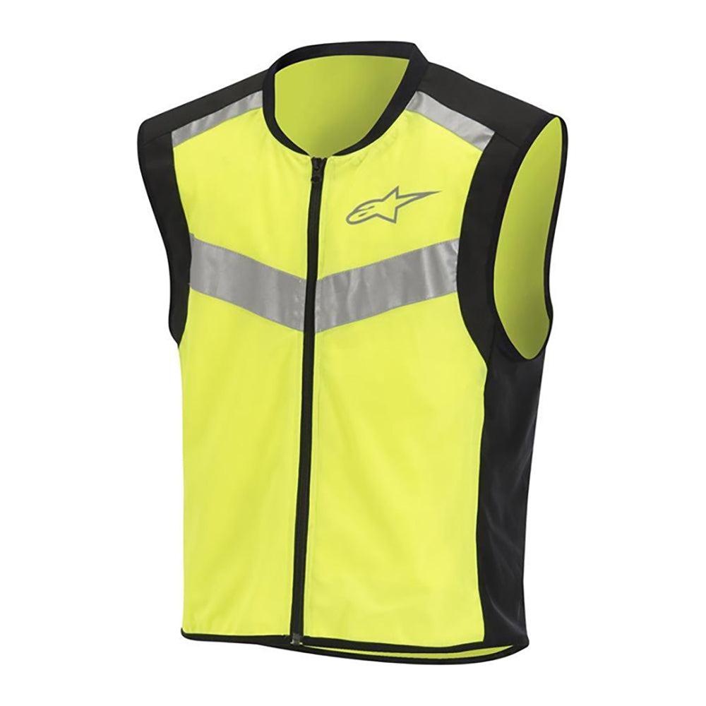 Alpinestars Flare Neon Vest - Black / Yellow Fluo
