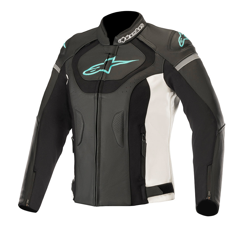 Stella Jaws V3 Leath Jckt Blk/W/Teal