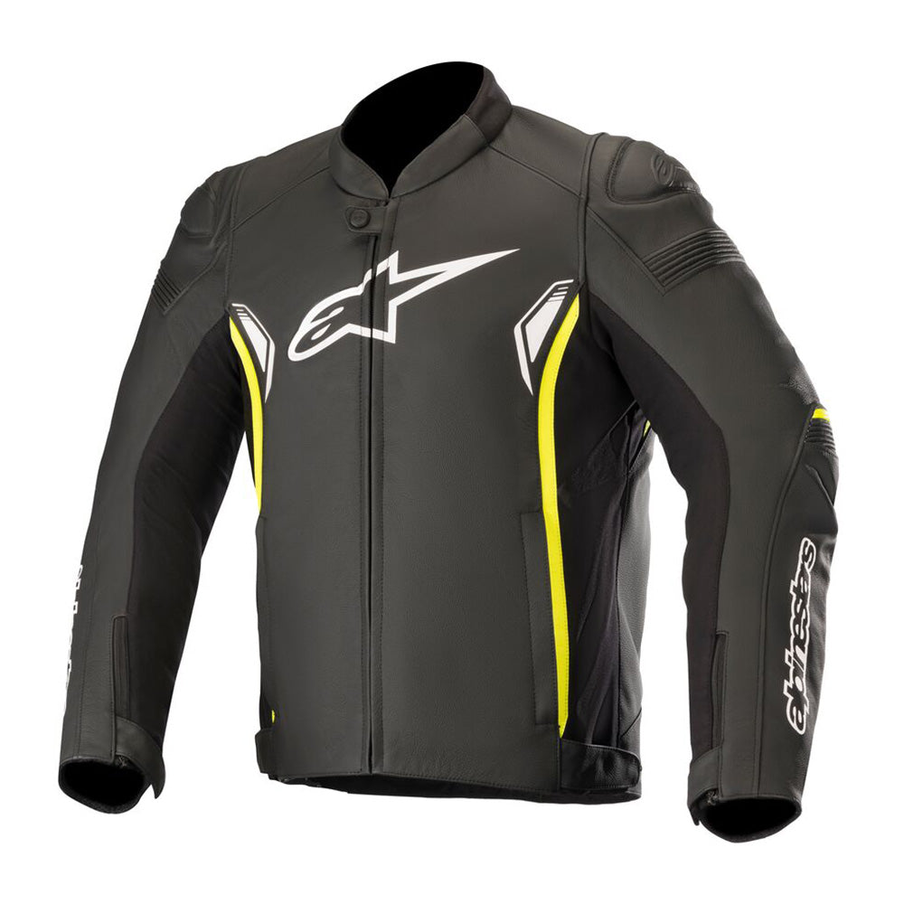 Alpinestars Sp-1 V2 Leather Jacket - Black / Yell / Fluo