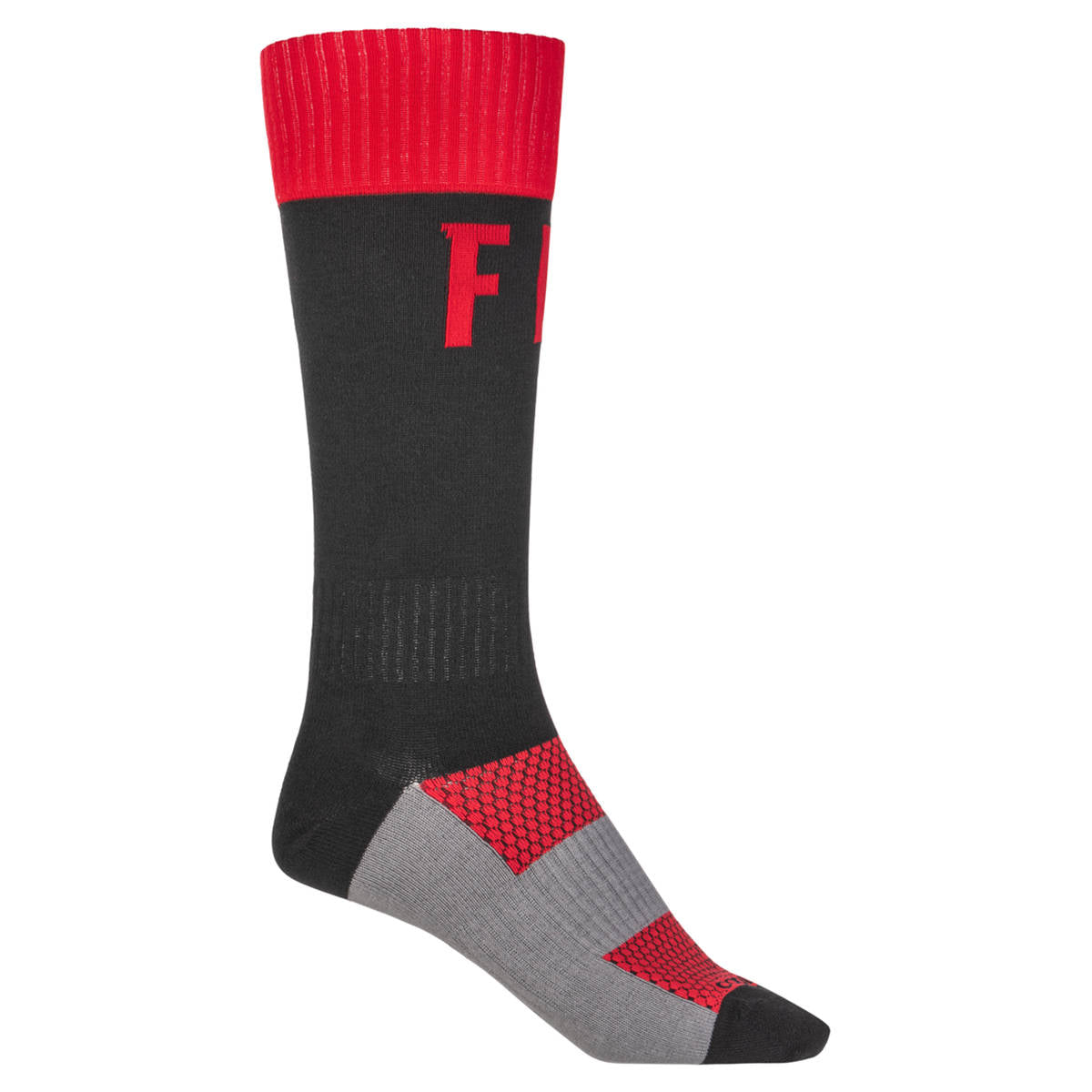 Fly Mx Pro Thin Socks - Red / Black