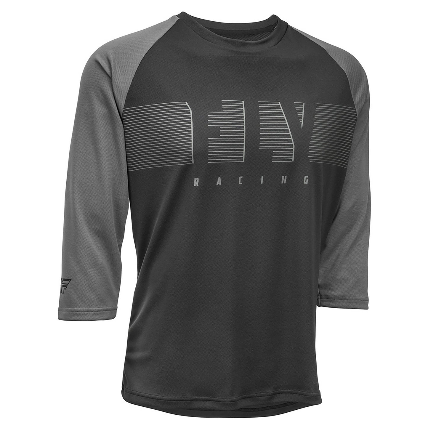 Fly Ripa 3 / 4 Jersey - Black / Charcoal Grey