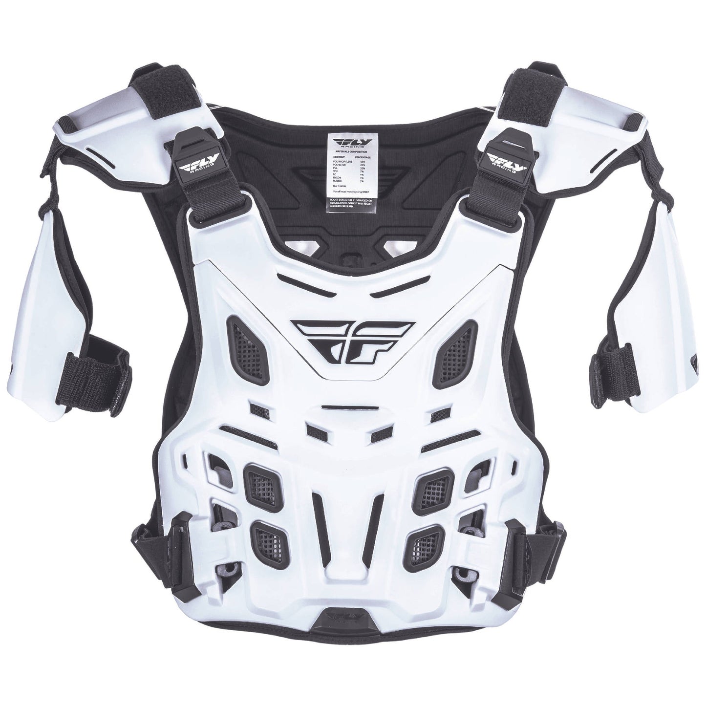 Fly Revel CE Offroad Roost Guard White