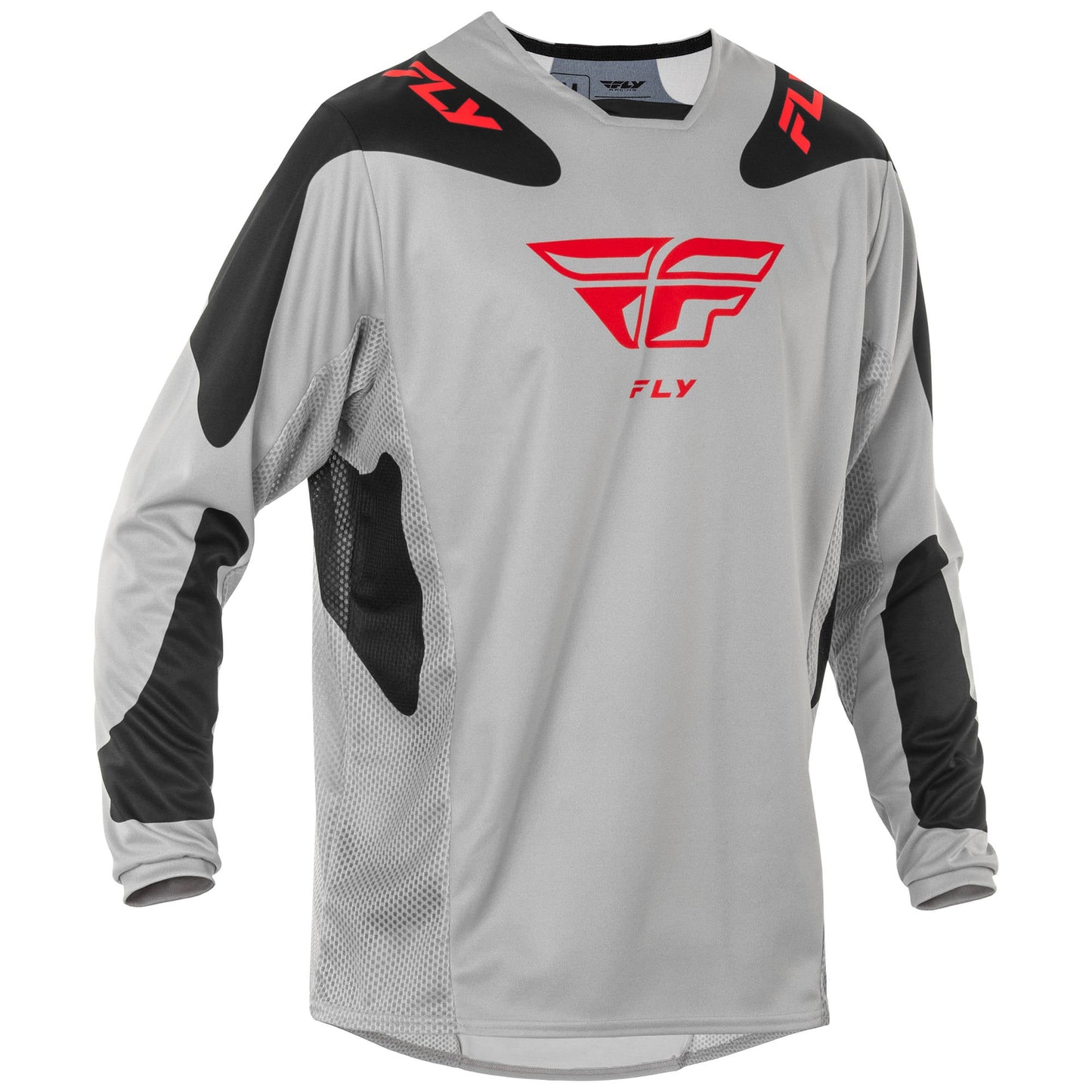 Fly Kinetic 2025 Sym Jersey - Light Grey / Red / Black