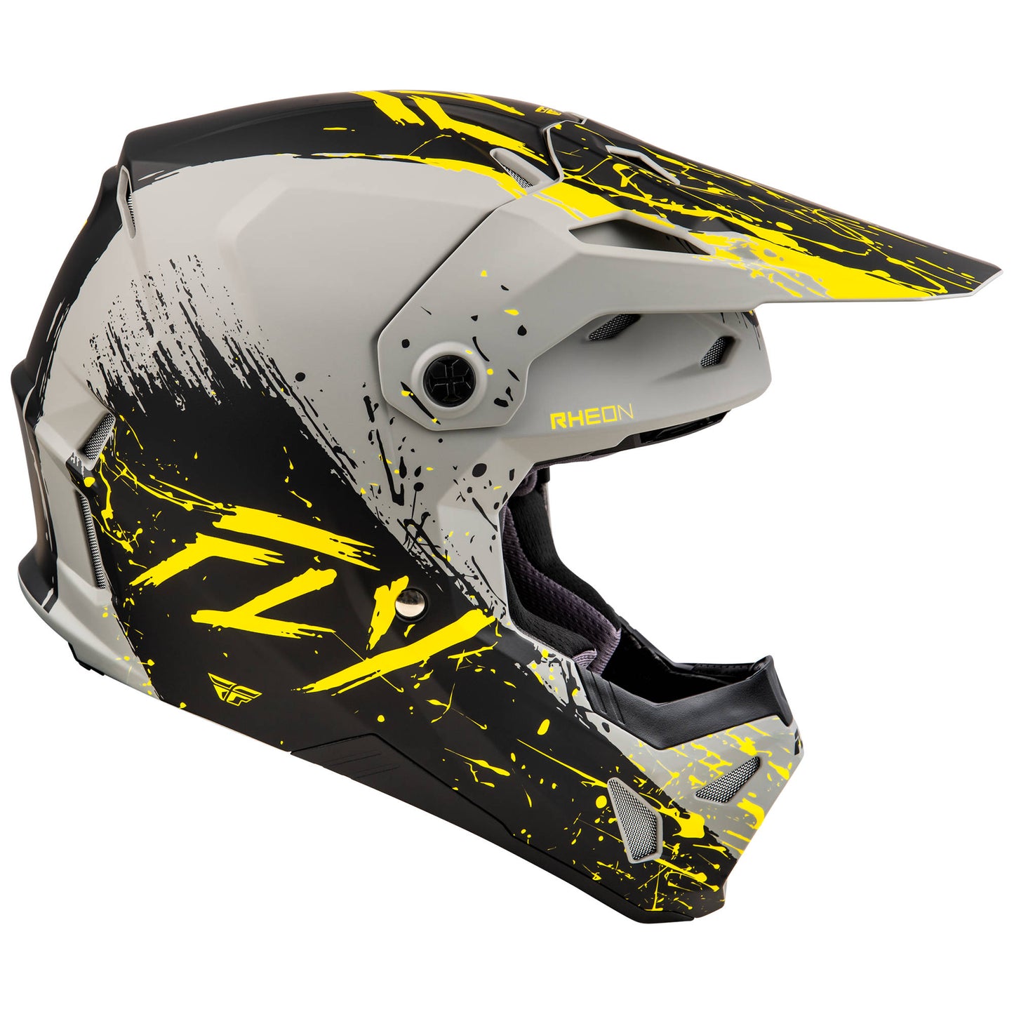 Fly Formula CP Manic Helmet - Matte Grey / Black / Yellow