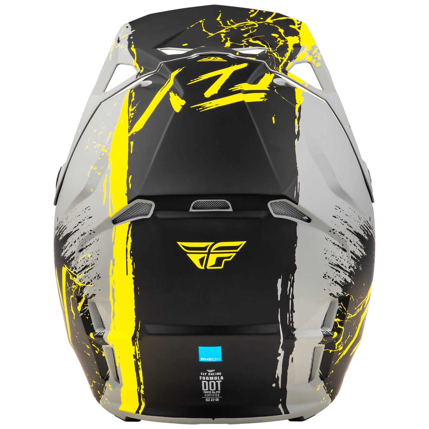 Fly Formula CP Manic Helmet - Matte Grey / Black / Yellow