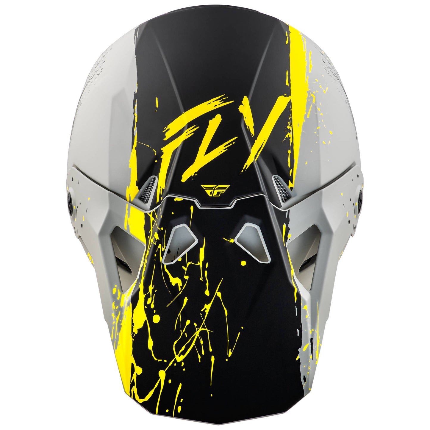 Fly Formula CP Manic Helmet - Matte Grey / Black / Yellow