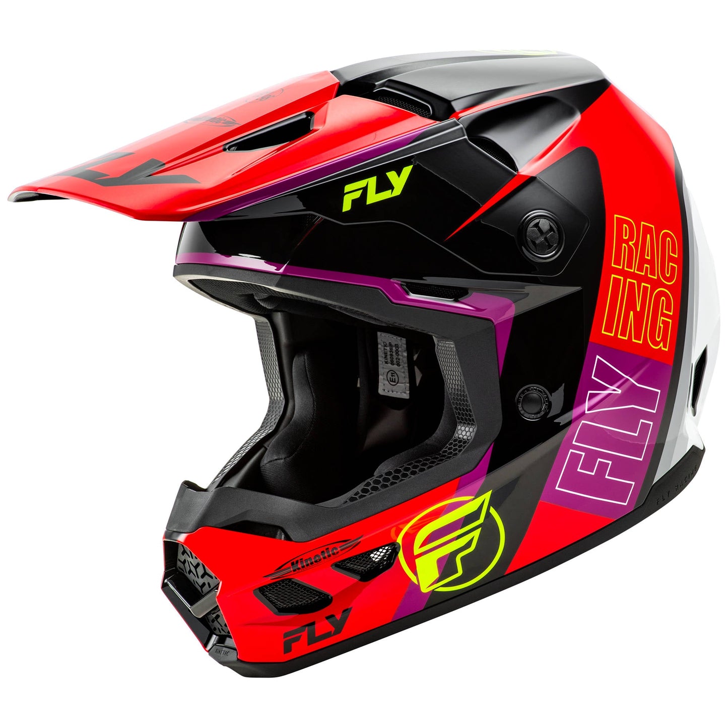 Fly Kinetic Rally Helmet - Red / Black / White
