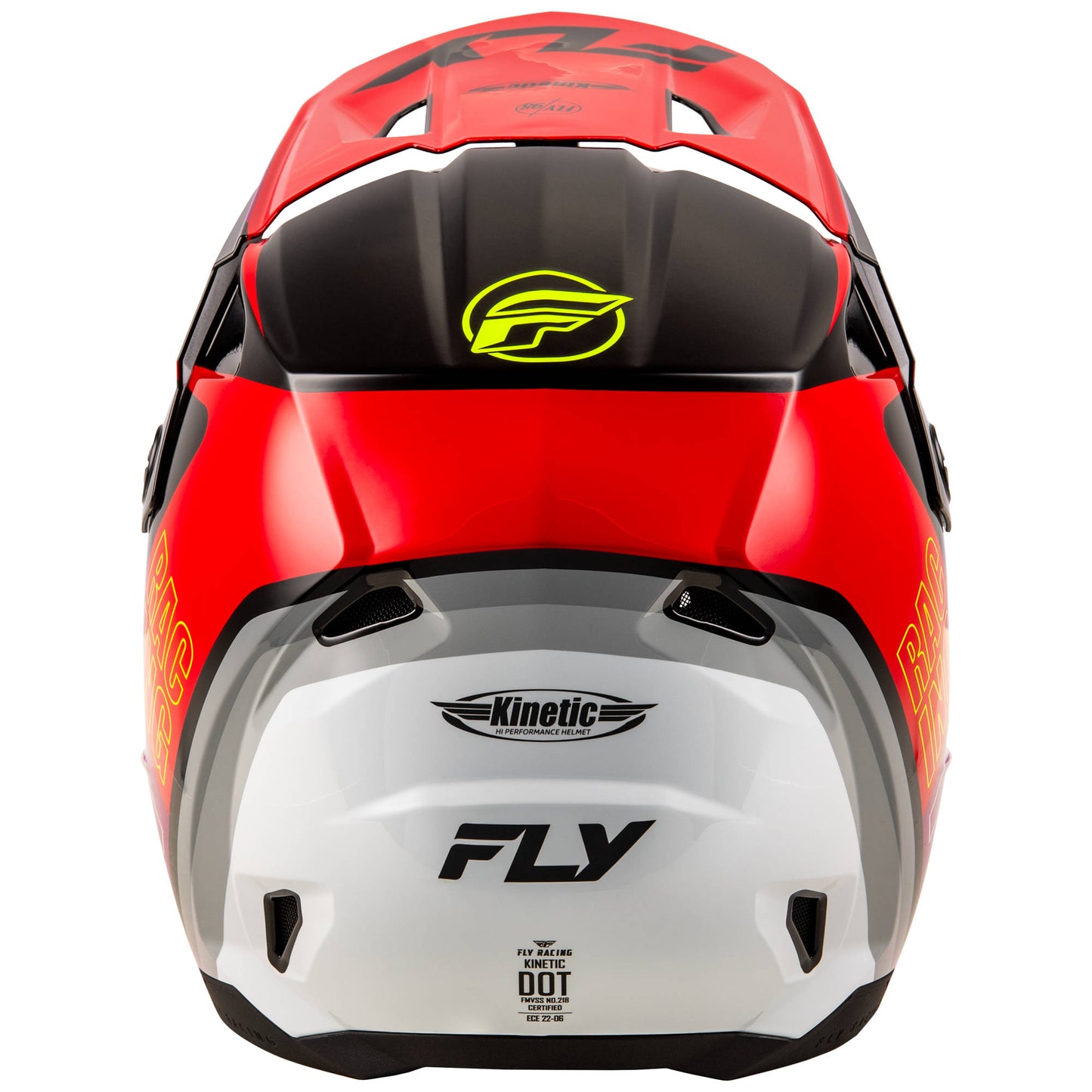 Fly Kinetic Rally Helmet - Red / Black / White