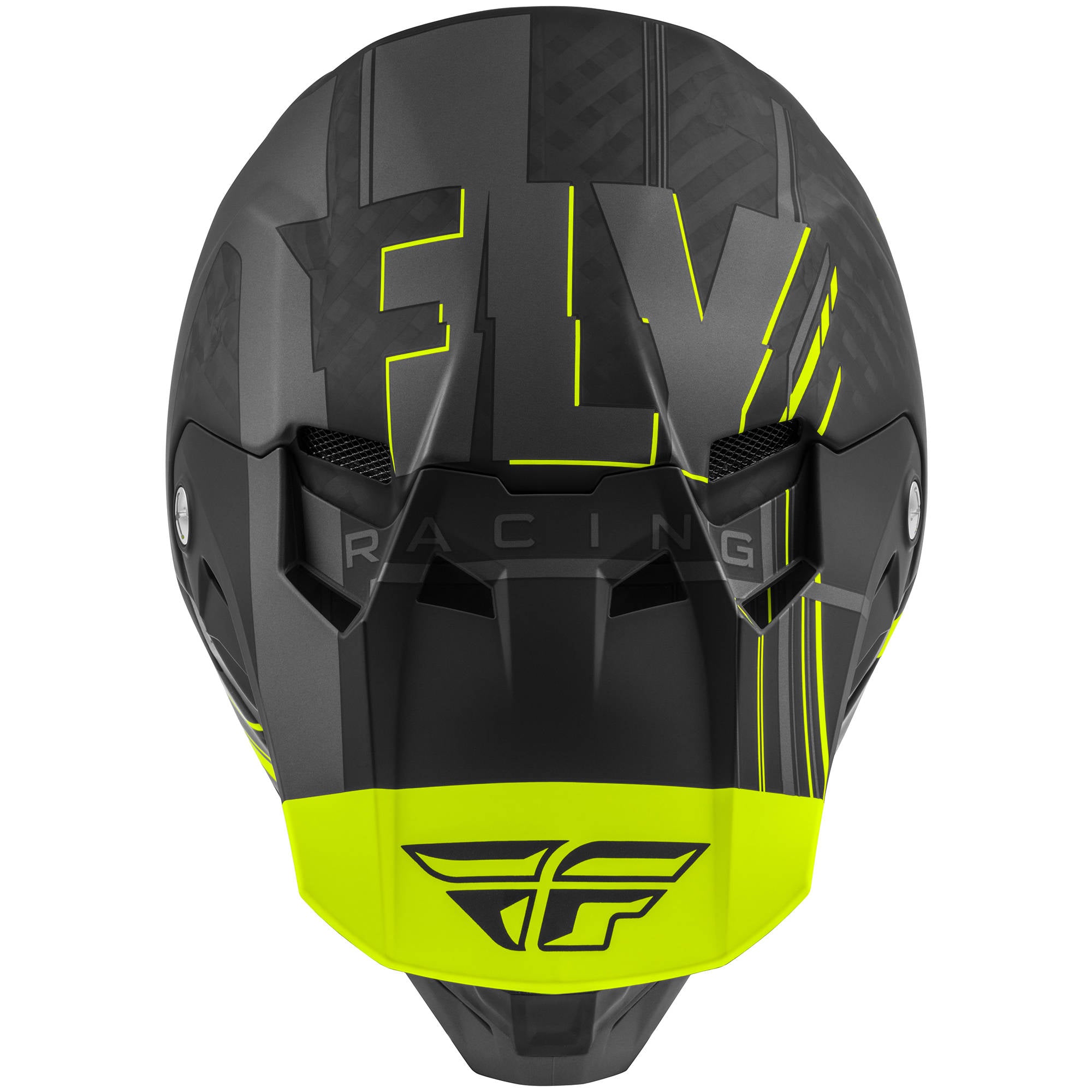 Fly Formula Vector Helmet - Youth Hi-Viz / Grey / Black
