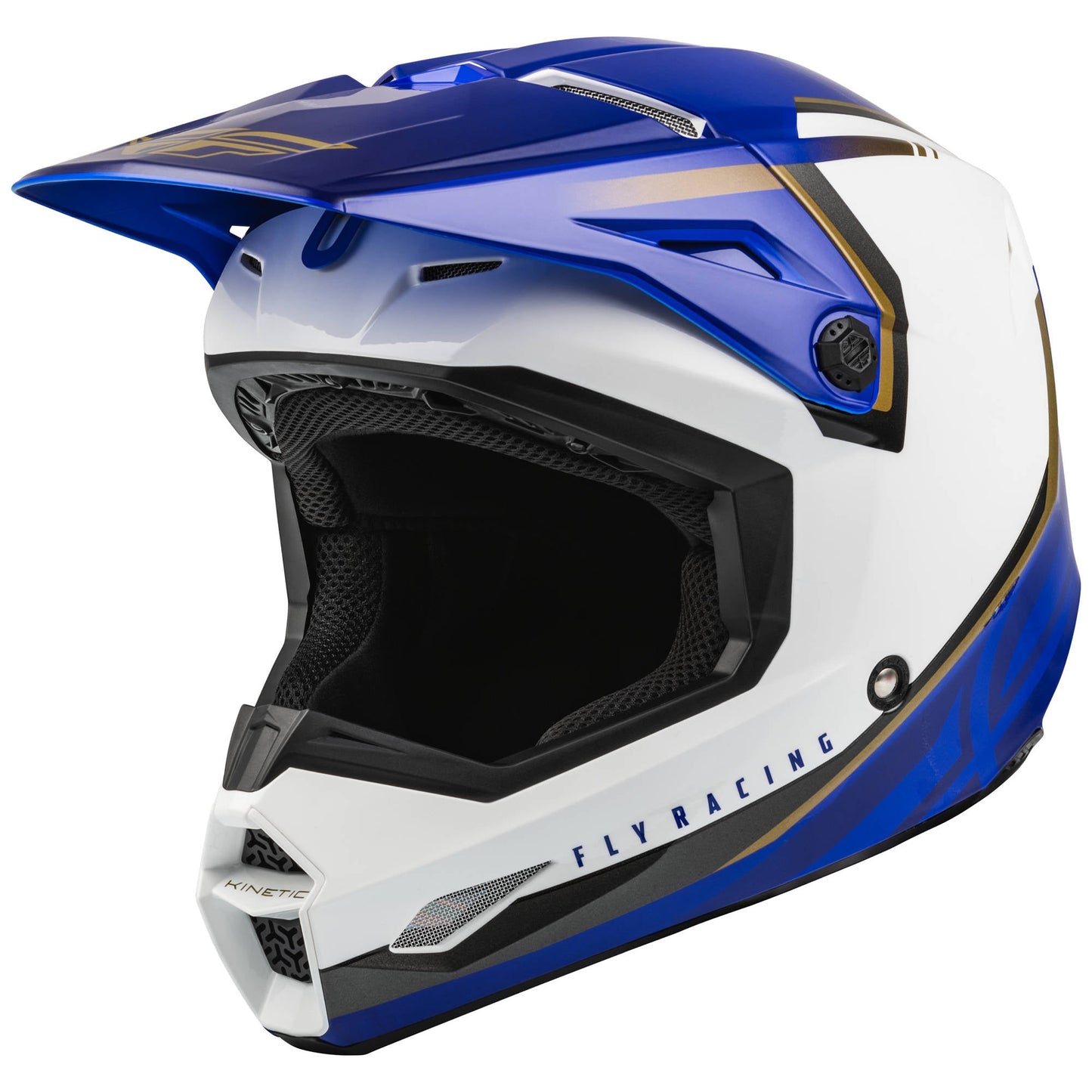 Fly Kinetic Vision Helmet - White / Blue