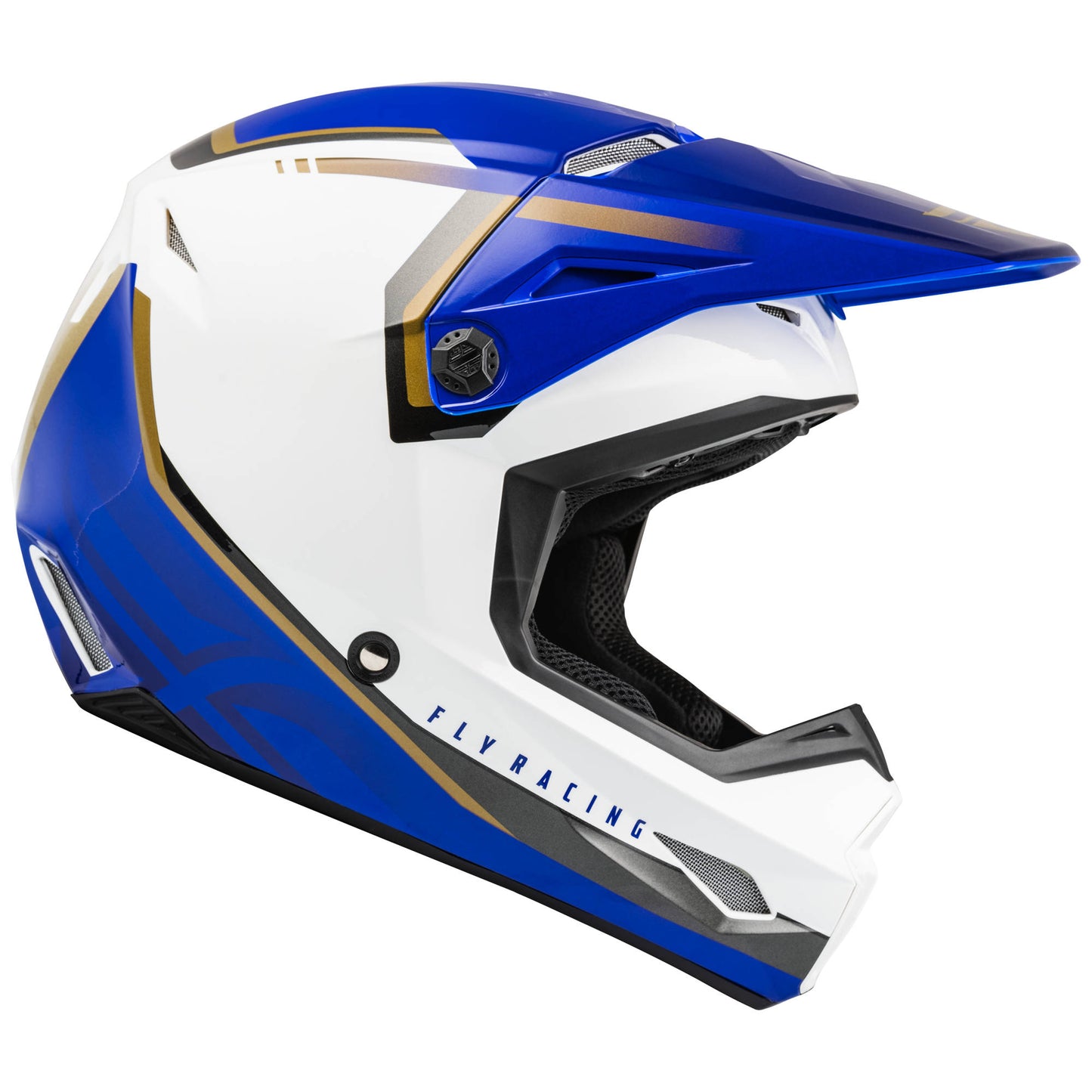 Fly Kinetic Vision Helmet - White / Blue
