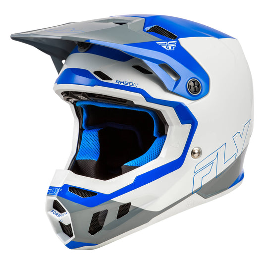 Fly Formula CC Glide Helmet - Blue / Light Grey / Grey