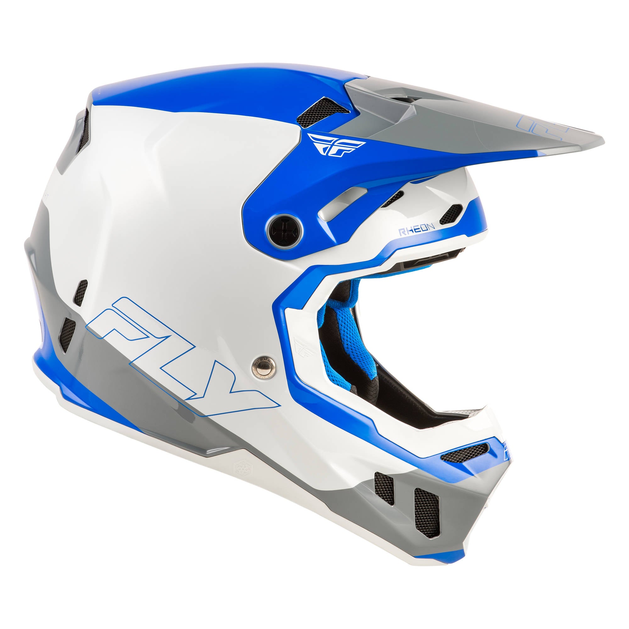 Fly Formula CC Glide Helmet - Blue / Light Grey / Grey