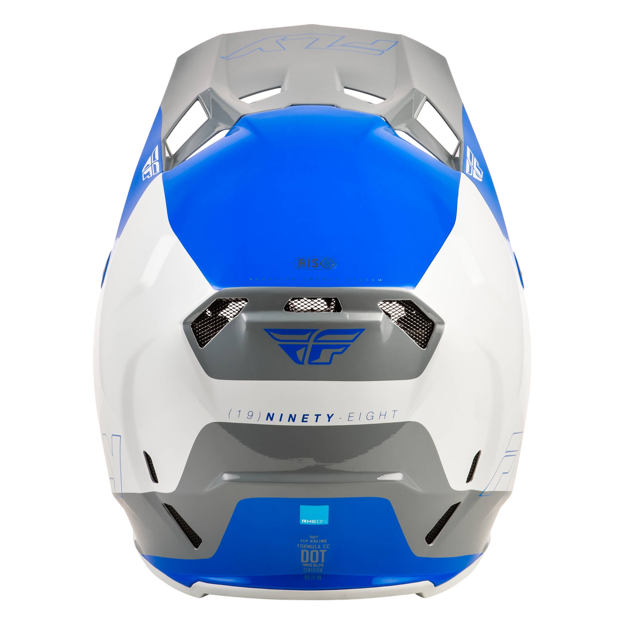 Fly Formula CC Glide Helmet - Blue / Light Grey / Grey