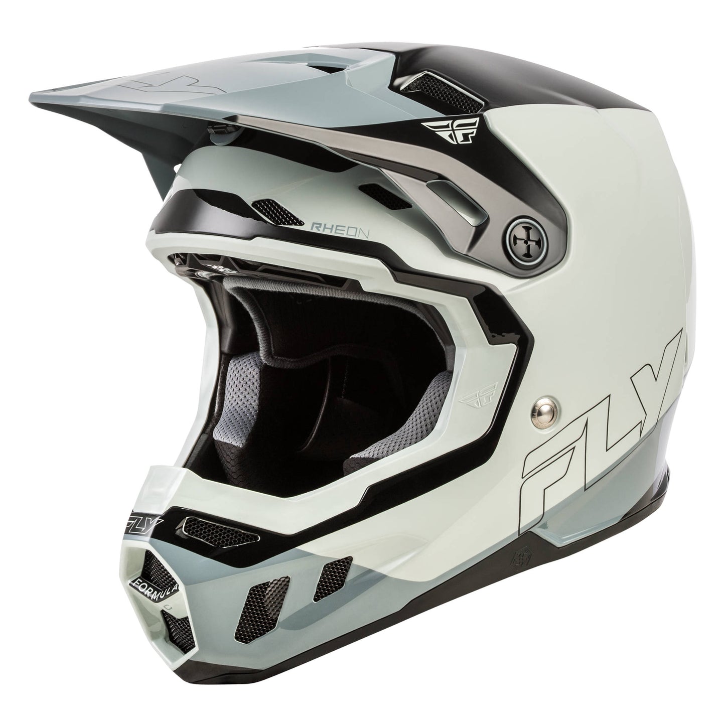 Fly Formula CC Glide Helmet - Grey / Light Grey / Black