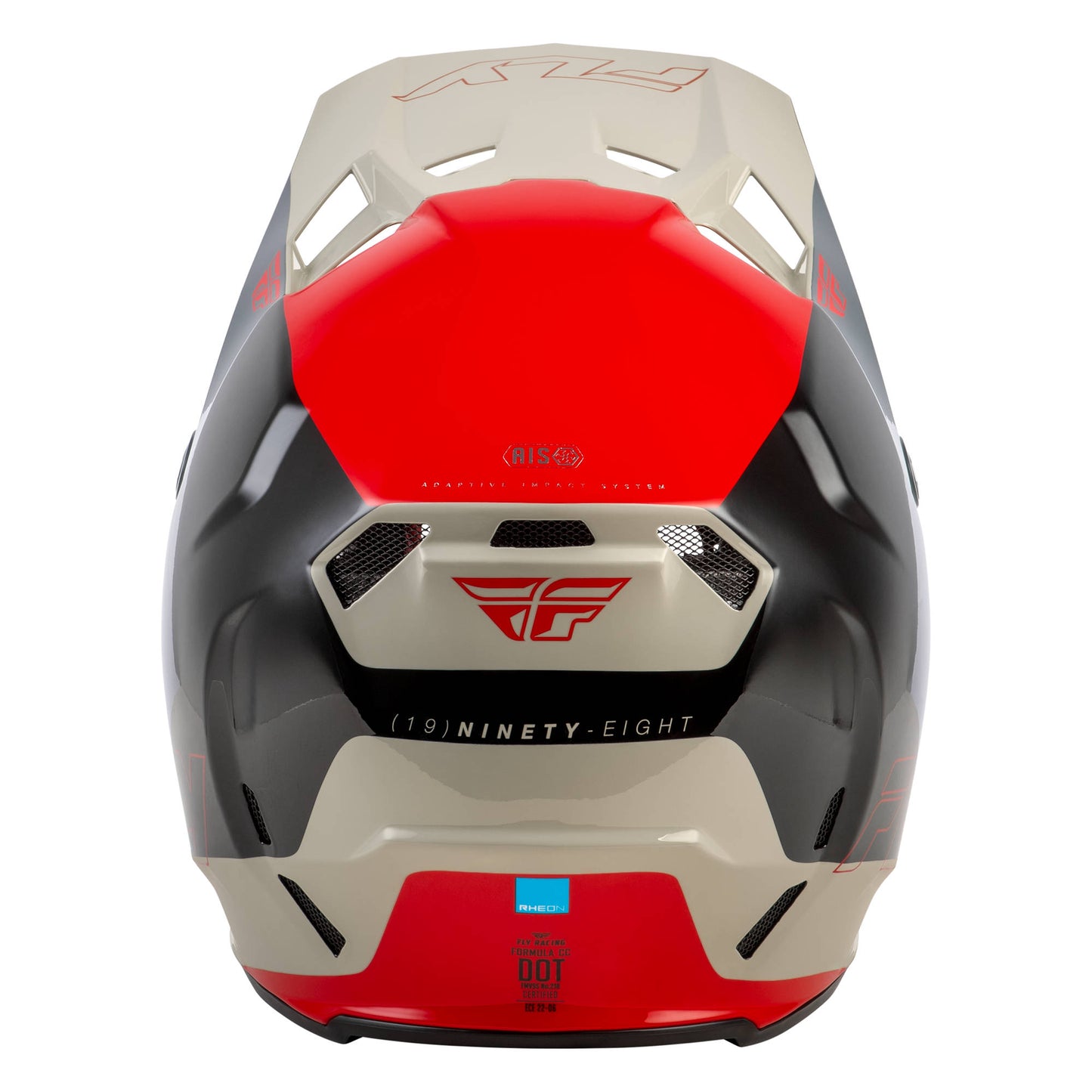 Fly Formula CC Glide Helmet - Black / Red / Grey
