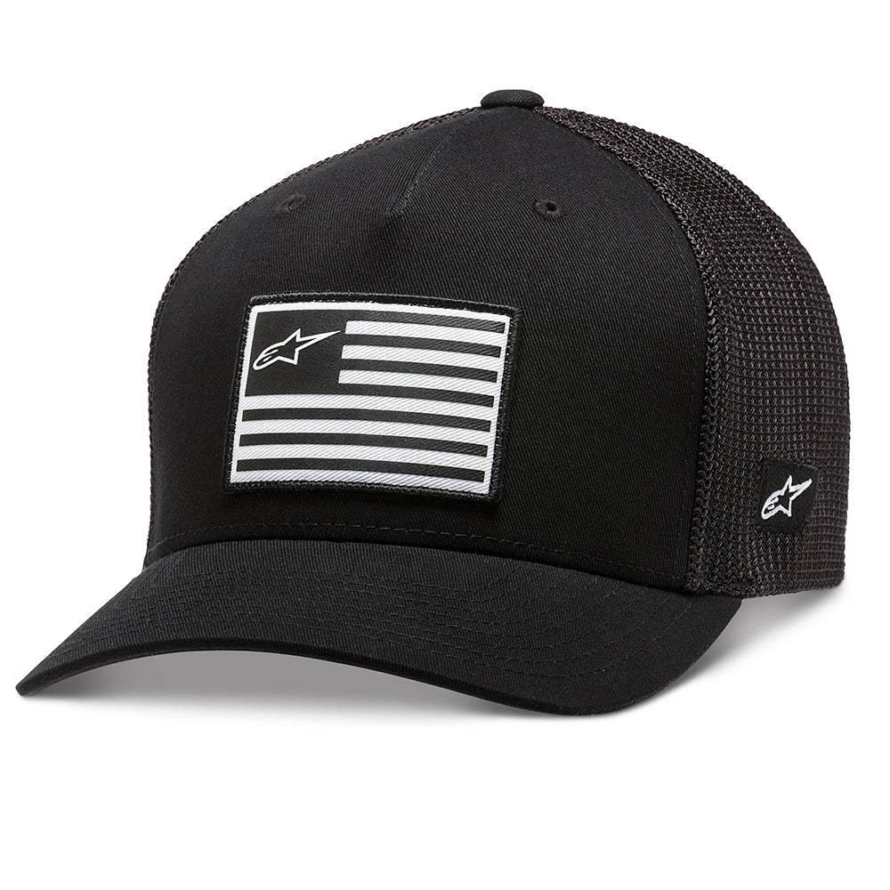 Alpinestars Flag Snapback Hat - Black / Black