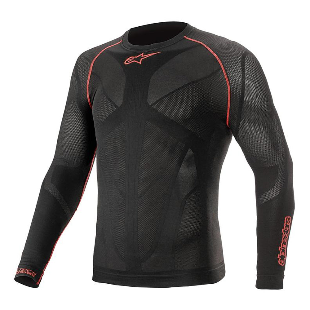 Alpinestars Ride Tech V2 Top Long Sleeve Summer - Black Red