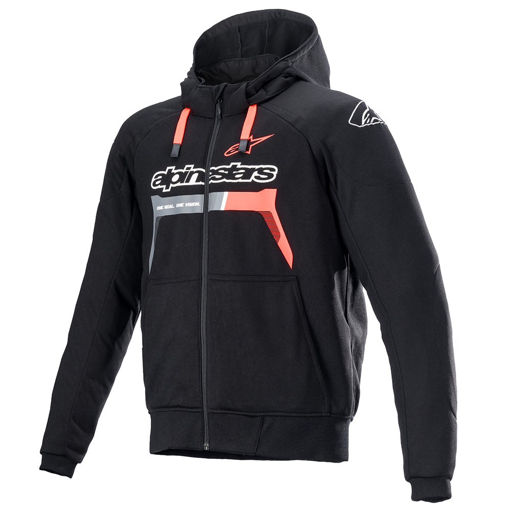 Alpinestars Chrome Ignition Hoodie - Black / Red / Fluo