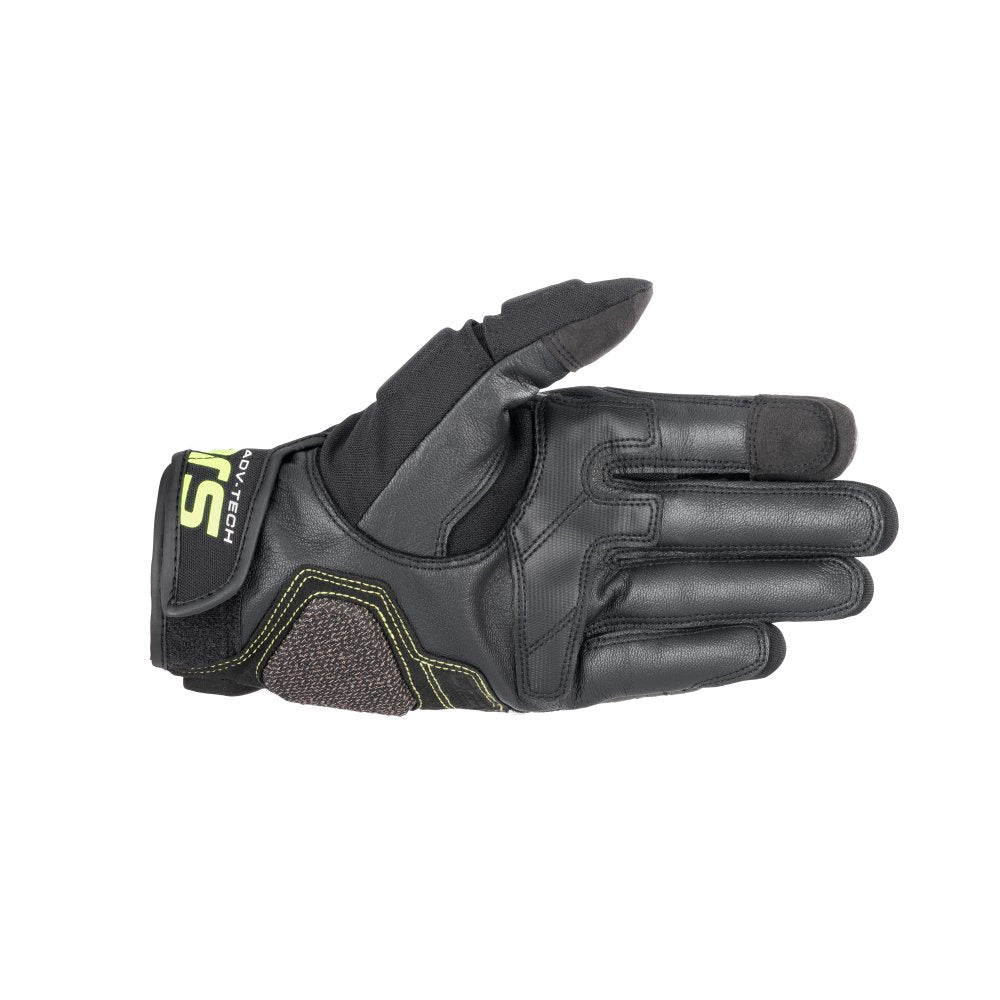 Alpinestars Halo Leather Gloves - Forest / Black / Yellow / Fluo