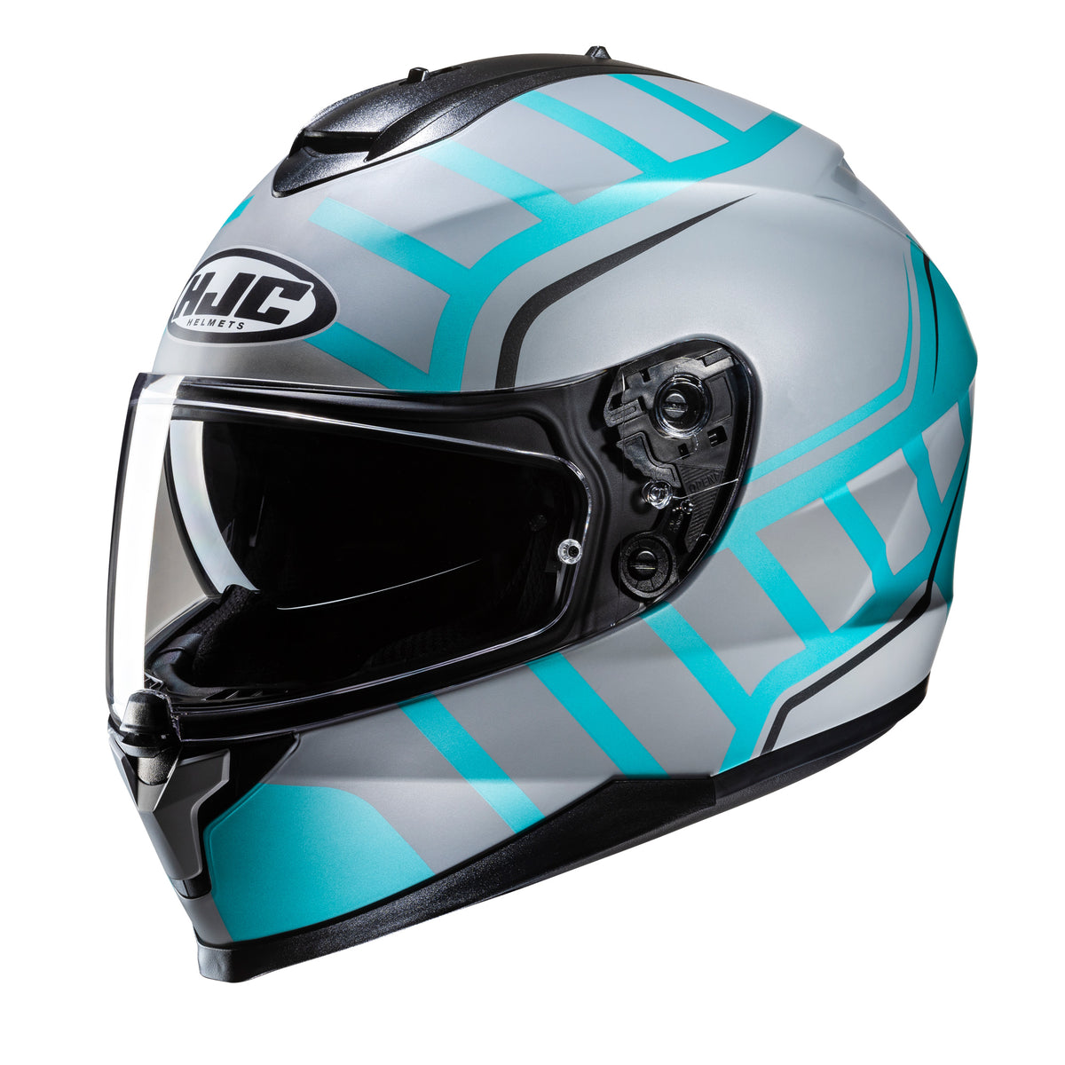 HJC C70N Holt MC4SF White Blue - White Blue