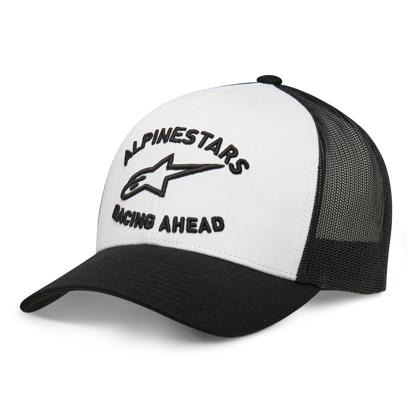 Alpinestars Triple Trucker Hat White Black White - White / Black / White
