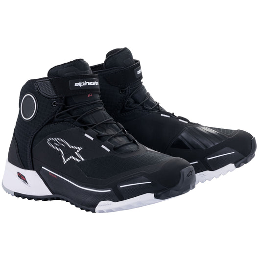 Alpinestars Cr-X Drystar Waterproof Riding Shoes - Black / White