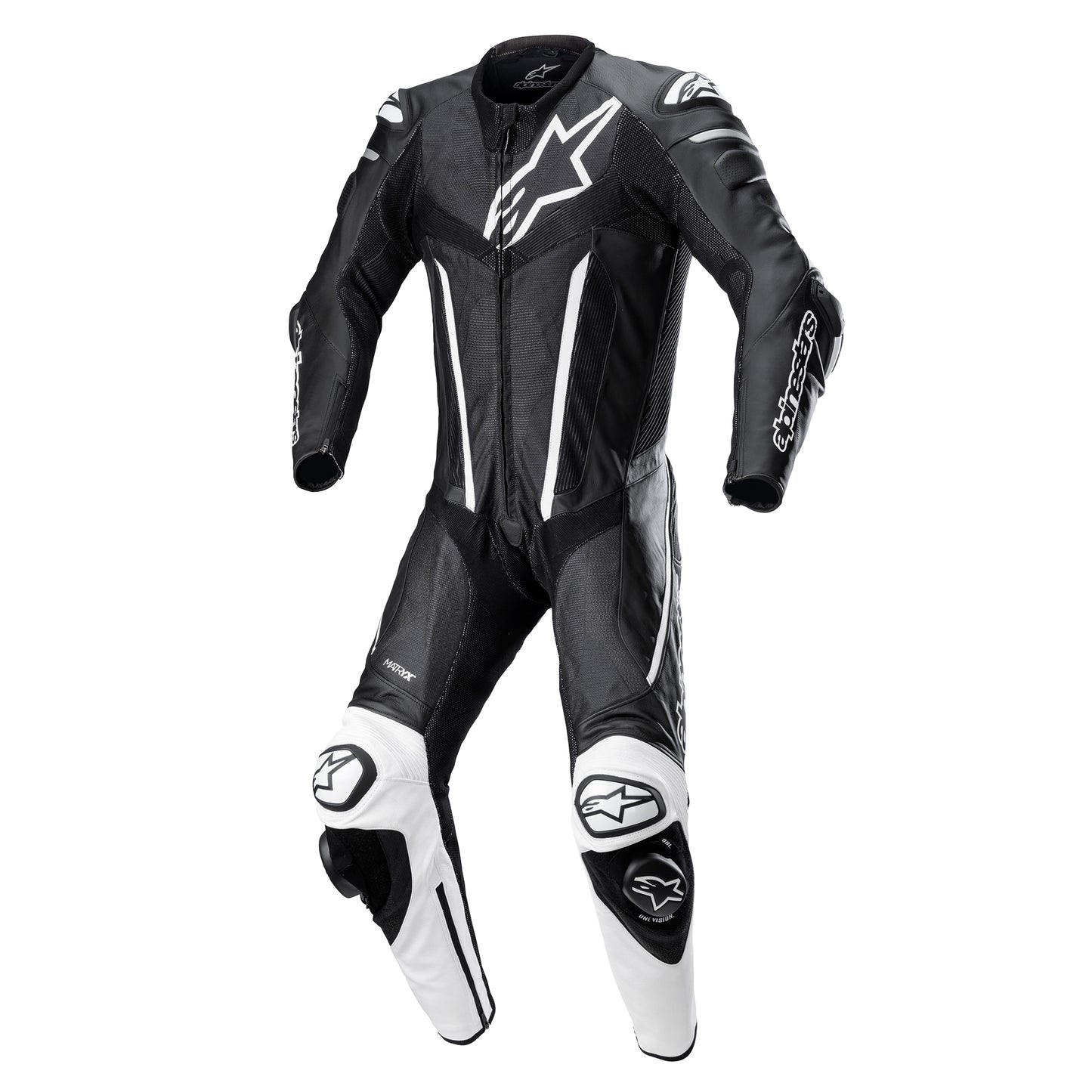 Fusion Leather Suit 1 Pc Black White