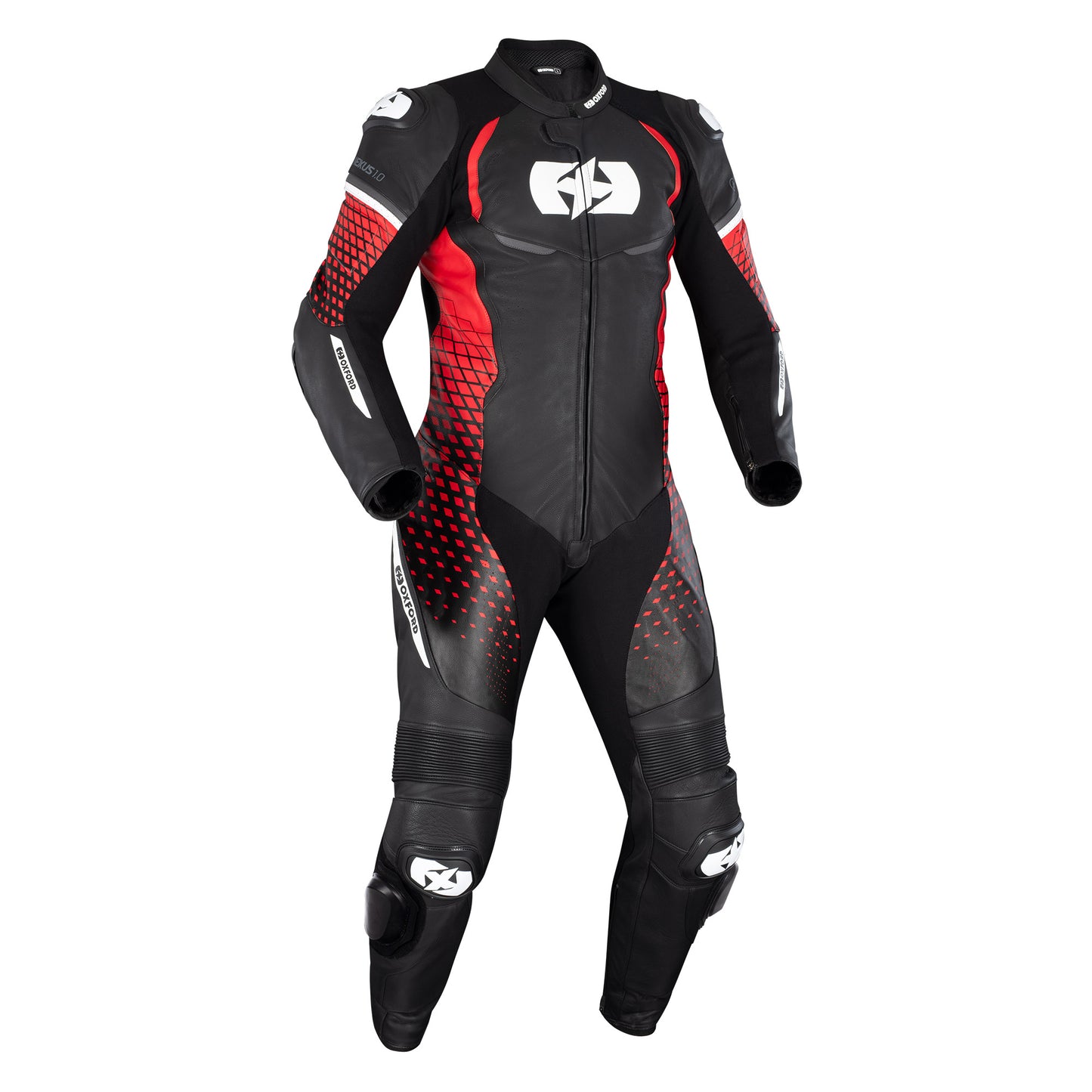 Oxford Nexus 1.0 Leather MS Suit Blk / Red