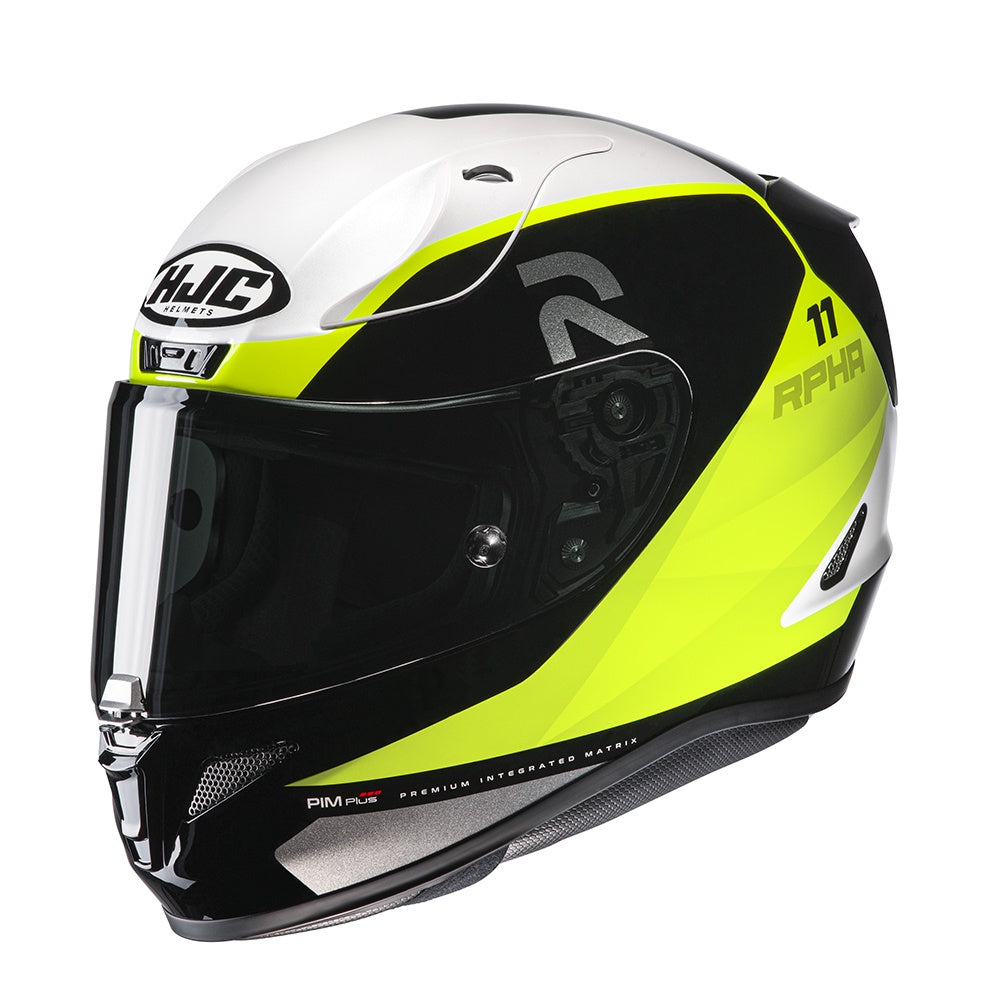HJC RPHA 11 Texen Full Face Helmet - Yellow / White / Black