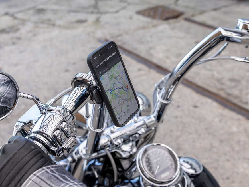 Quad Lock Motorcycle Handlebar Mount Pro Chrome - Large