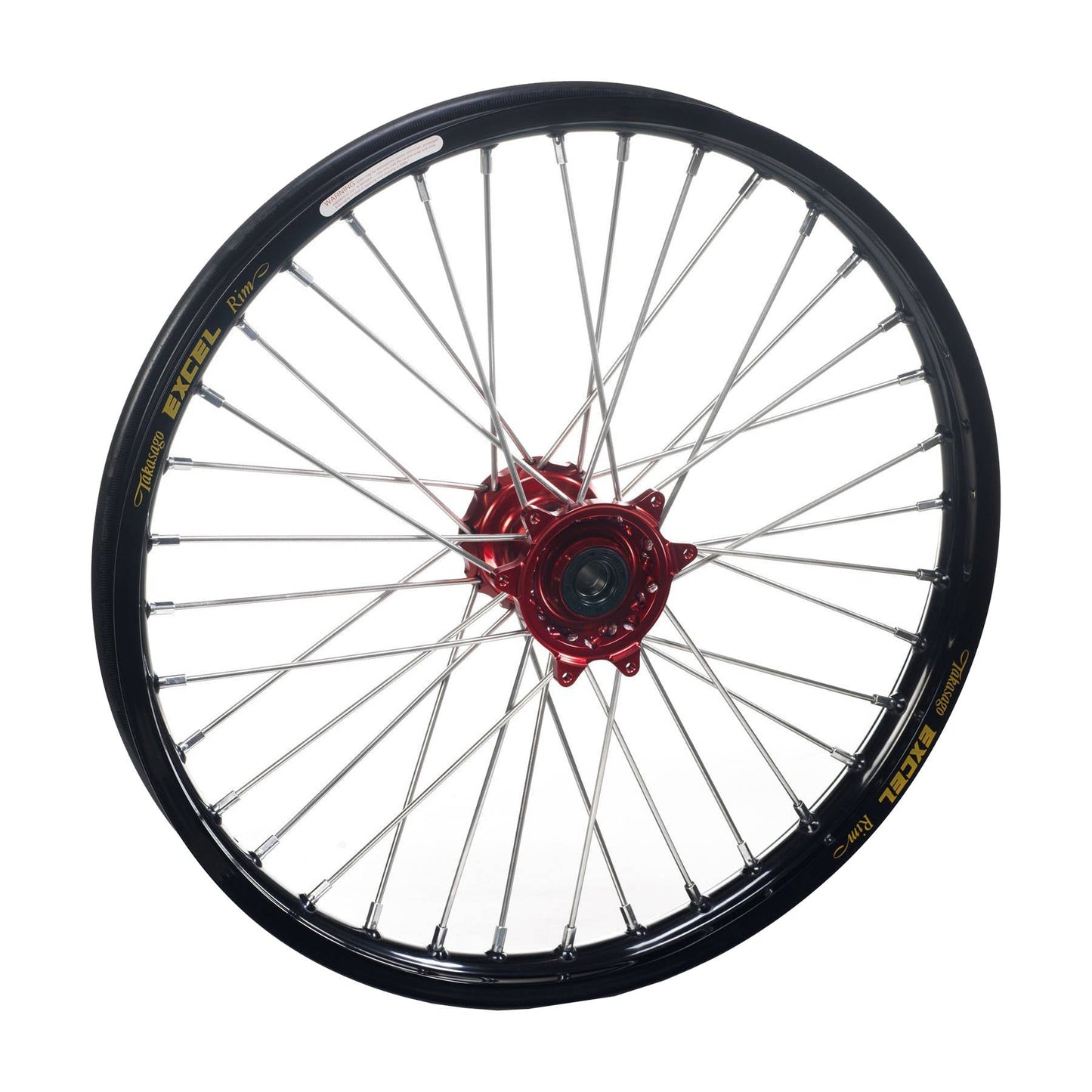 Haan Complete Wheel Rear 18 x 2.15 CR125 / 250 95-99 - Black Rim / Red Hub