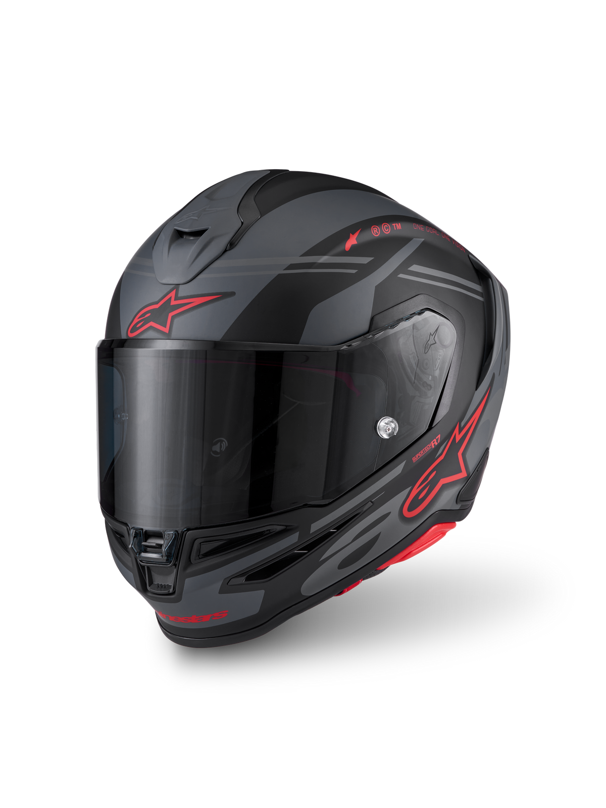 Alpinestars SR7 ACore Helmet - Black Gray Red Matt
