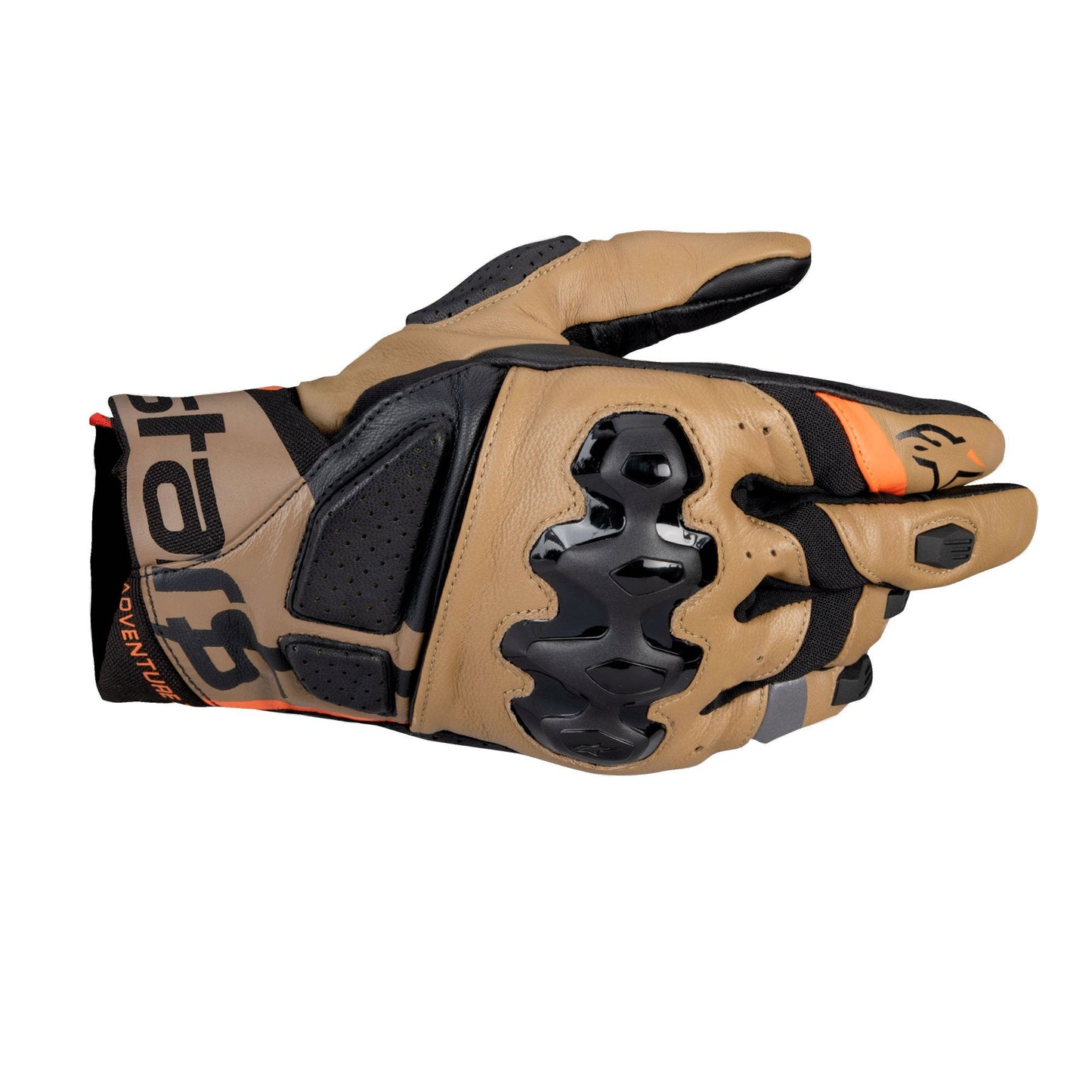 Alpinestars Belize V3 Drystar Waterproof Gloves - Black / Gobi Brown / Sand