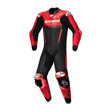 Alpinestars GP-R7 1 Piece Leather Suit - Black / Mid Red