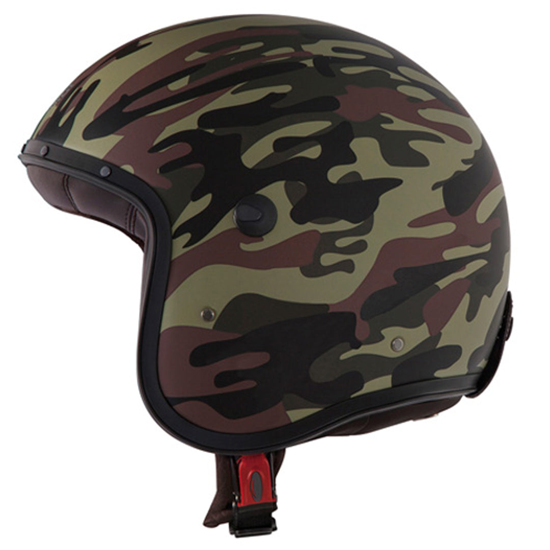 CABERG Freeride Commander Motorbike Helmet - Green Camo