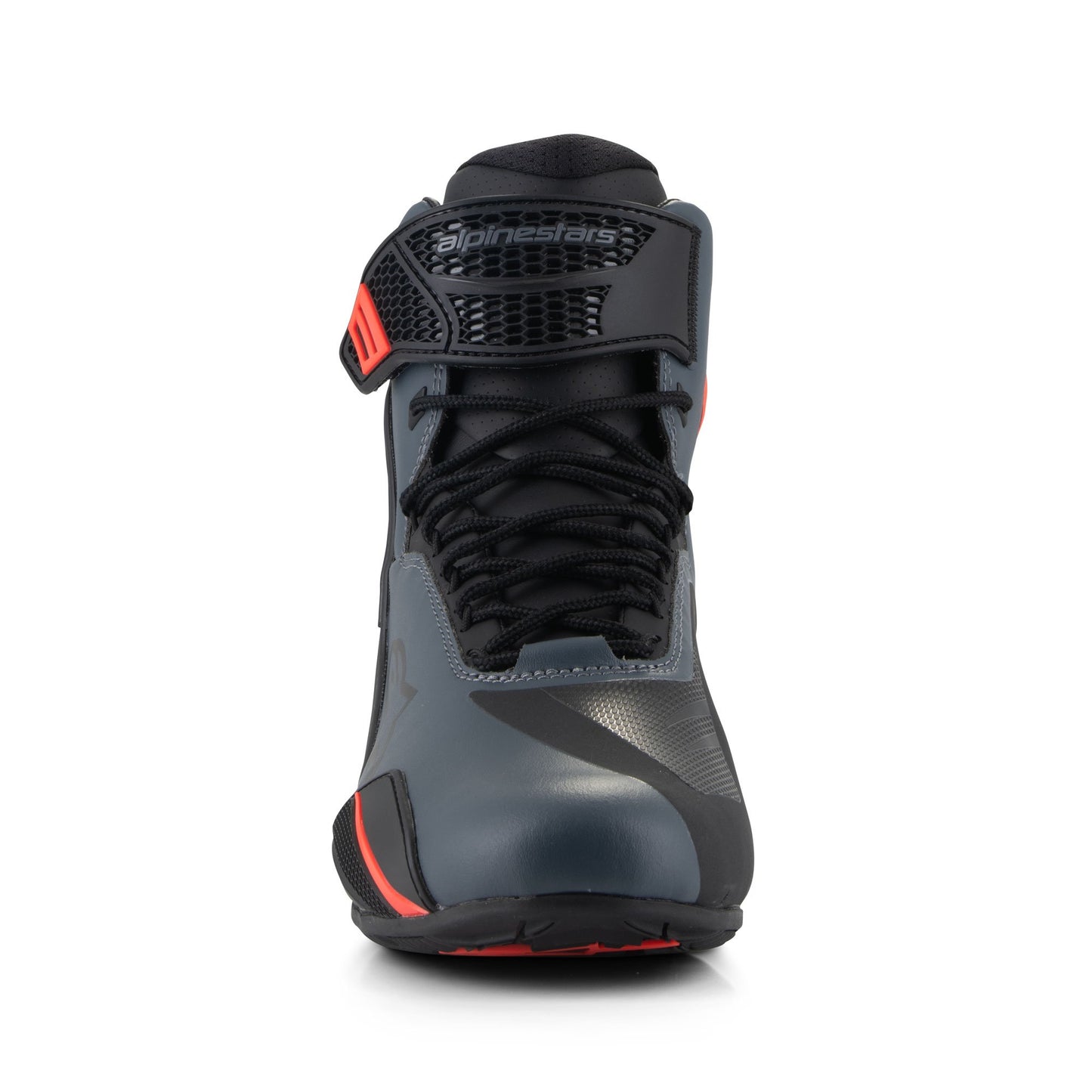 Alpinestars Faster-4 Shoes - Black / Grey / Red Fluo