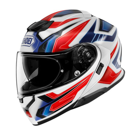 Shoei Neotec 3 Anthem Flip Front Helmet TC10 - Red / White / Blue