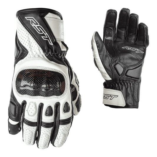 RST Stunt III CE Mens Gloves - Black / White