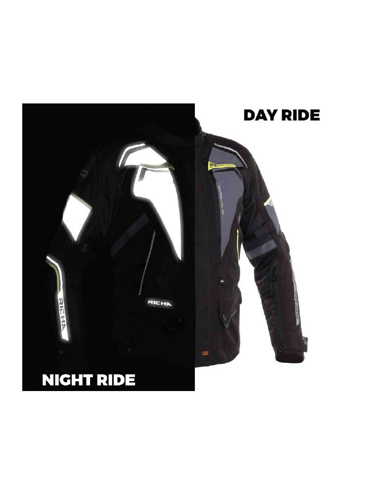 Richa Infinity 2 Flare Men's Jacket - Black / Grey / Fluo