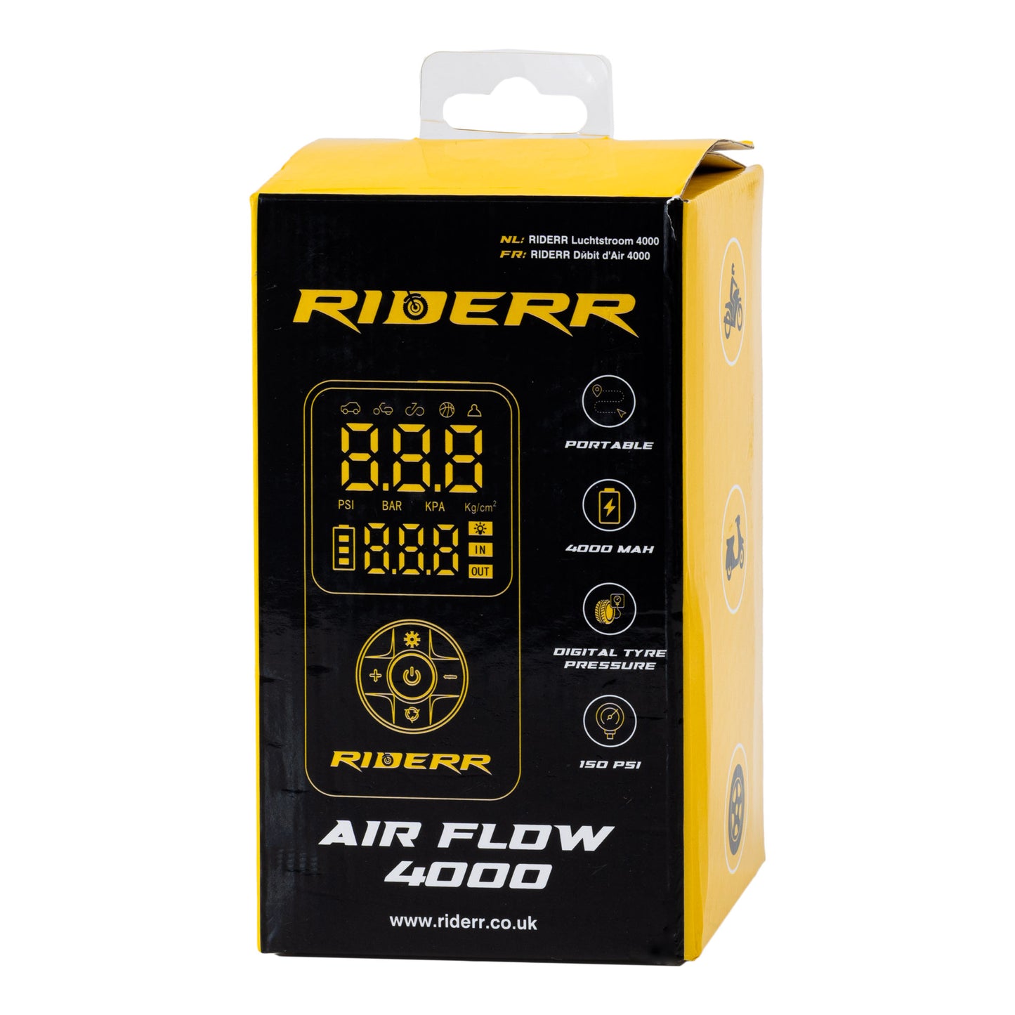 RIDERR AIR FLOW 4000 tyre inflator