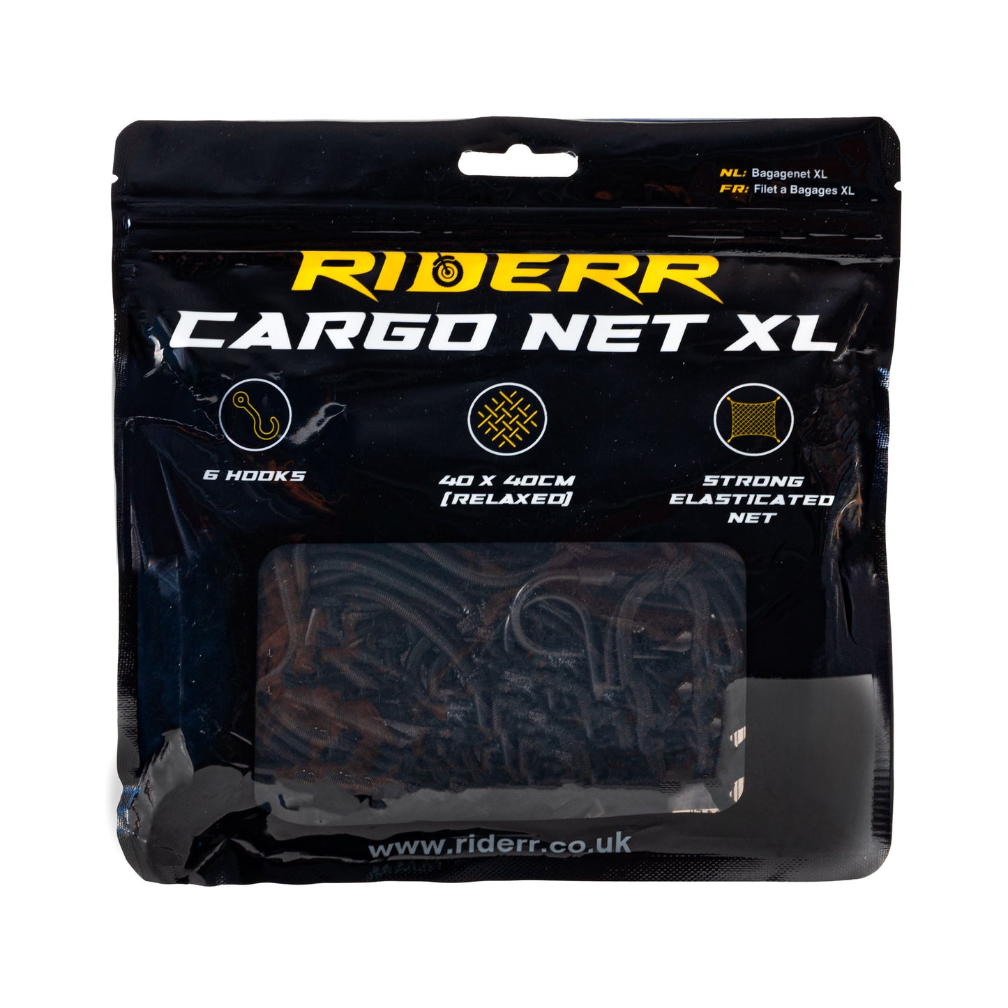 RIDERR CARGO NET BLACK XL