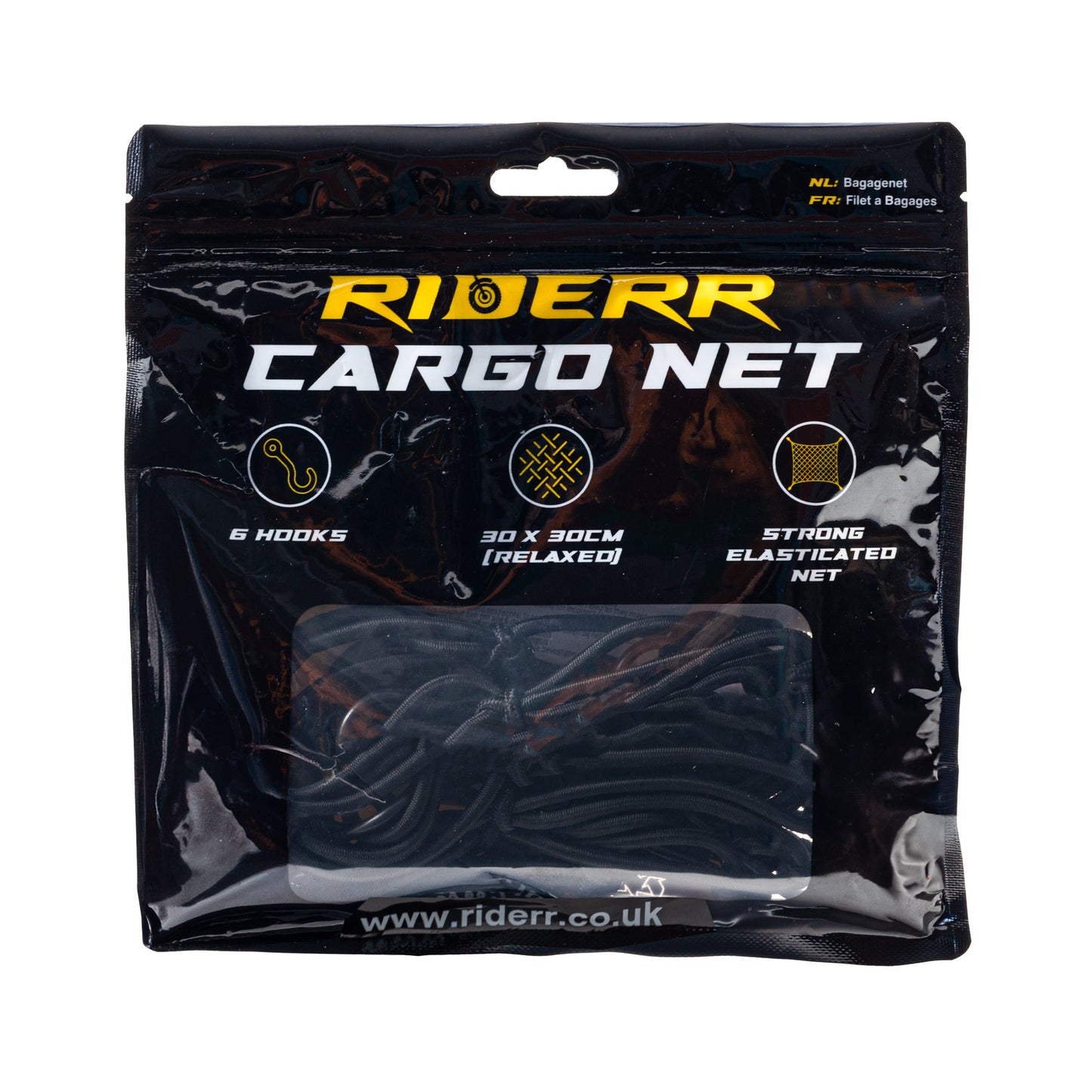 RIDERR CARGO NET BLACK