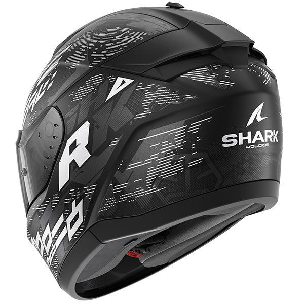 Shark Ridill 2 Full Face Helmet - MOLOKAI KWS - Matt Black / White