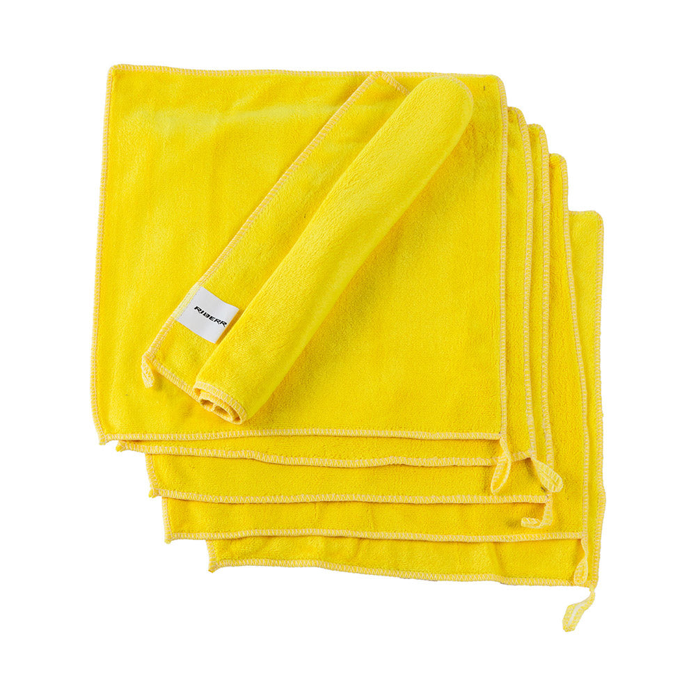 Riderr 6pcs microfibre towels - Yellow
