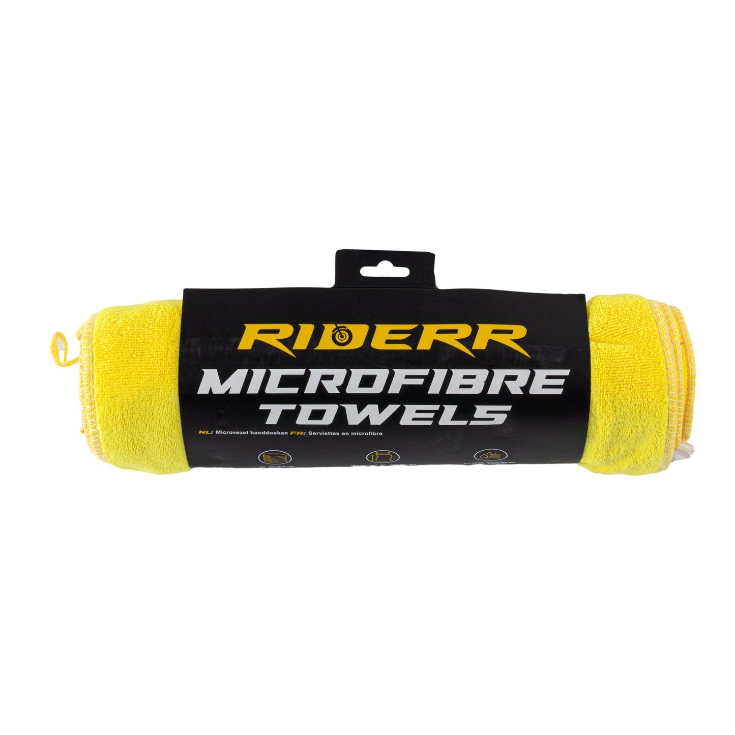 Riderr 6pcs microfibre towels - Yellow